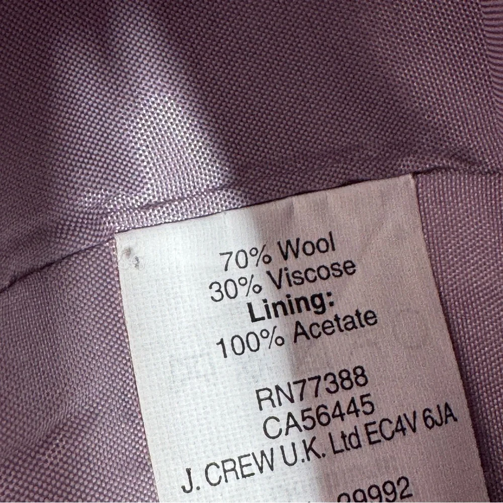 J.Crew‎ Wool Blend A Line Pencil Mini Skirt Electric Purple Size 2 - Picture 11 of 13